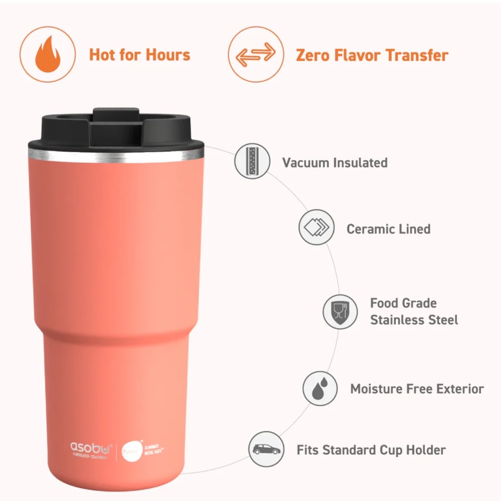 NIB Asobu Coral Travel Mug